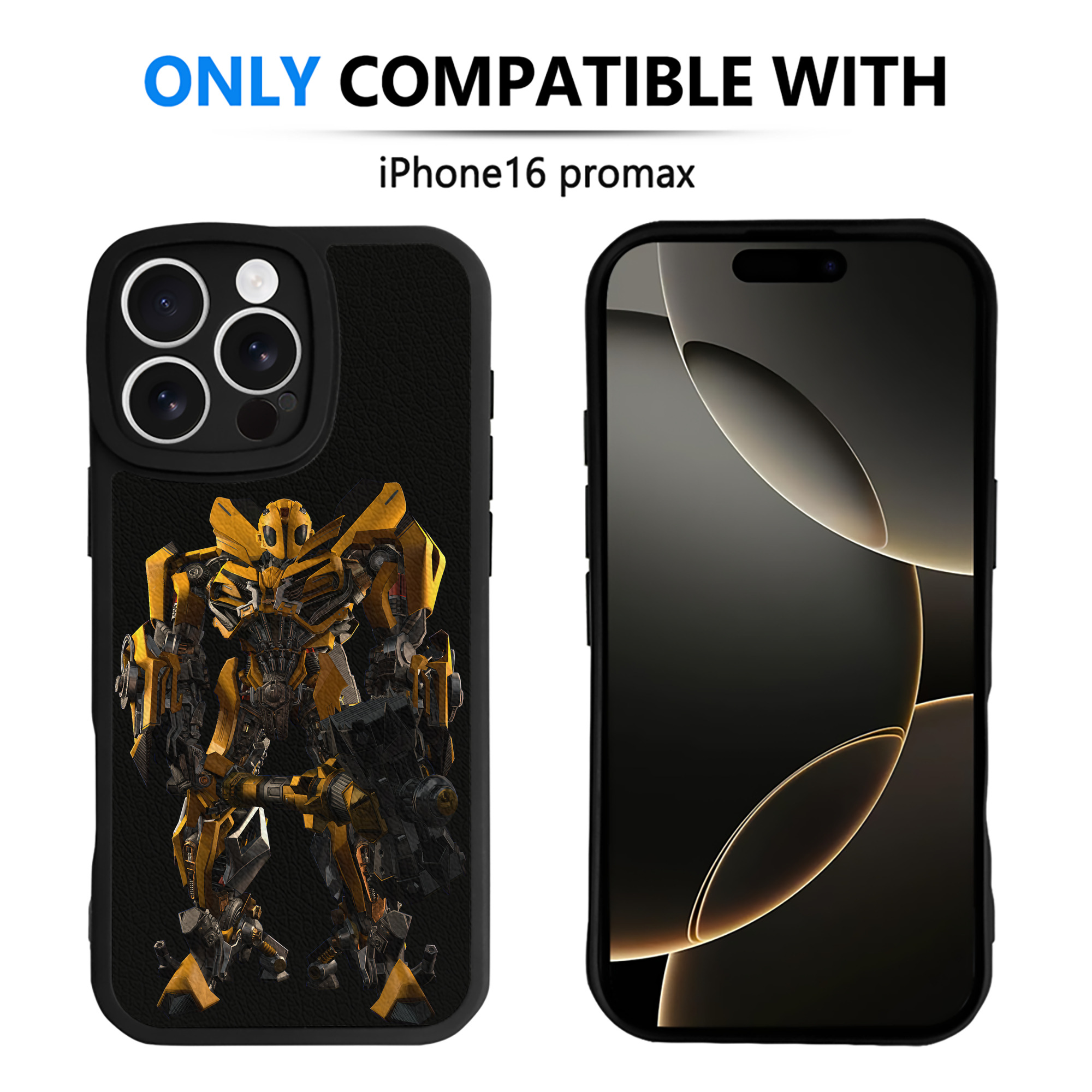 （画像用） Transformers トランスフォーマー 【iPhone 16シリーズ対応】シリコンスマホケース（レザー調） 材質：シリコン